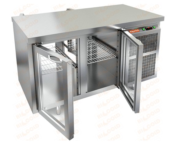 Стол охлаждаемый HICOLD GNG T 11 HT, бок, 2 двери (+2...+10°С)